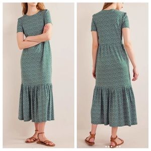 Boden 🌸 Floral Green Dress Sz 6L